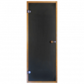 Дверь для сауны стекло сатин коробка ольха / осина