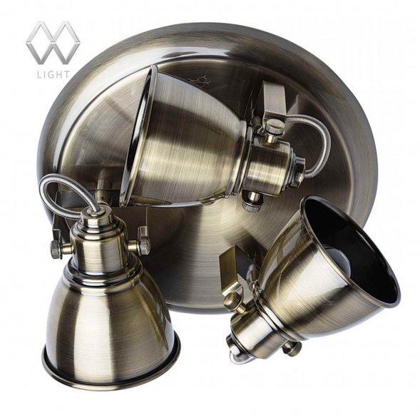 Спот MW-Light Ринген, 3 плафона, бронза (547020203)