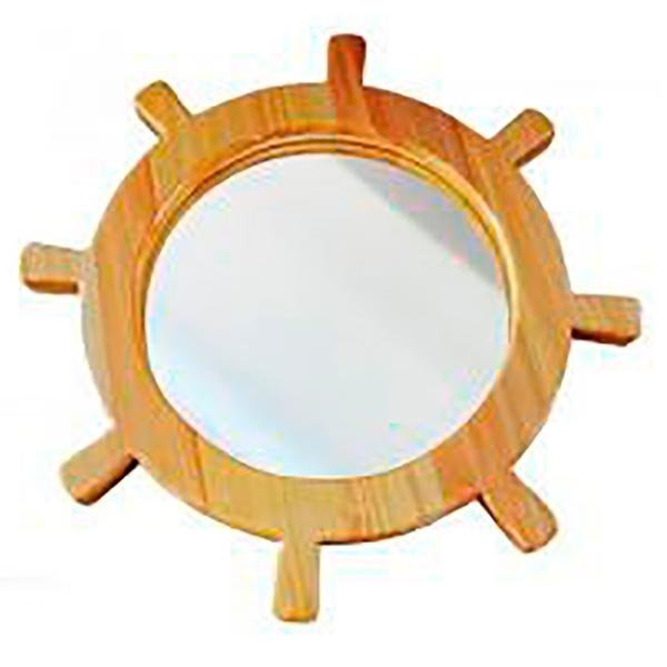 Зеркало для сауны "Штурвал" диаметр 700 мм