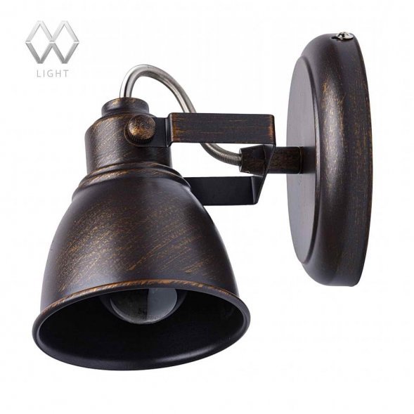 Спот MW-Light Ринген, 1 плафон, коричневый с бронзой (547020301)