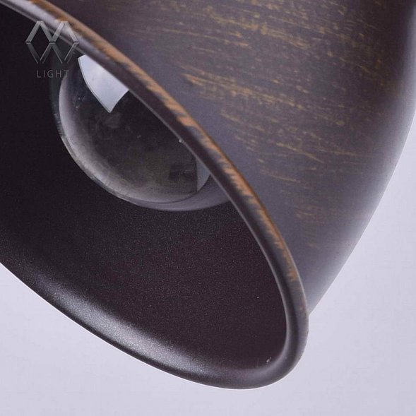 Спот MW-Light Ринген, 1 плафон, коричневый с бронзой (547020301)
