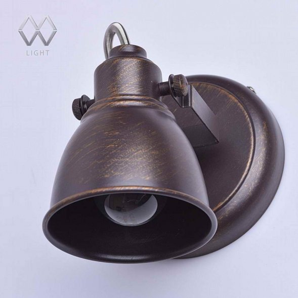 Спот MW-Light Ринген, 1 плафон, коричневый с бронзой (547020301)
