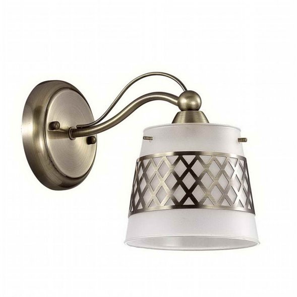 Бра Lumion Castella, 1 плафон, бронза с белым (3050/1W)