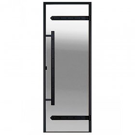 HARVIA Двери стеклянные LEGEND 8/19 черная коробка сосна, прозрачная D81904ML