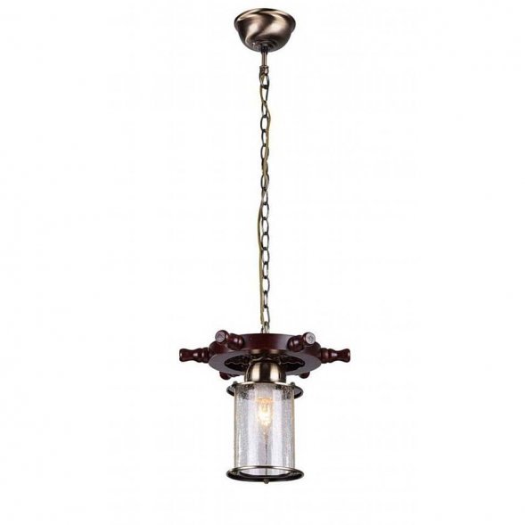 Подвес ST Luce Volantino, 1 плафон, коричневый с бронзой и прозрачным (SL150.303.01)