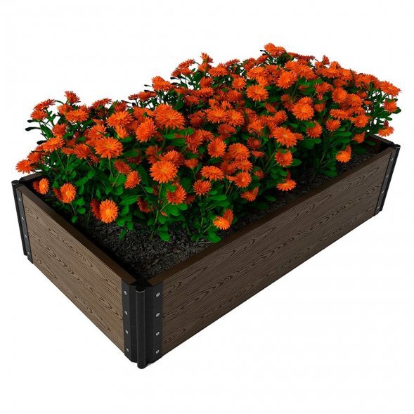 Доска грядочная Holzhof 300×30×2950мм, тиснение 3D