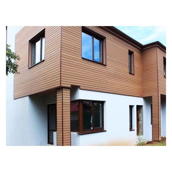 Фасадная панель 3D Holzhof 165*15*3000мм, серый