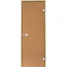 HARVIA Двери стеклянные 8/21 коробка сосна, бронза D82101M