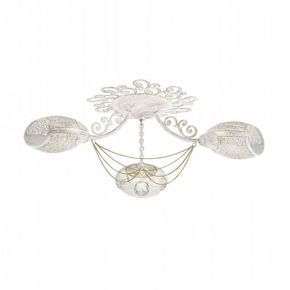 Люстра потолочная Lumion Melbano, 3 плафона, белый с золотом и прозрачным (3500/3C)