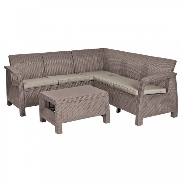 Комплект мебели Corfu Relax Set, капучино