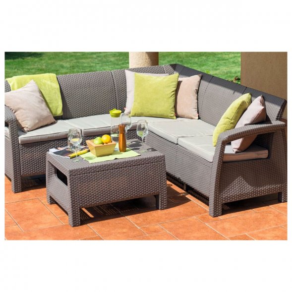 Комплект мебели Corfu Relax Set, капучино