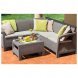 Комплект мебели Corfu Relax Set, капучино