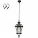 Подвес уличный MW-Light Сандра, 1 плафон, черный, прозрачный (811010301)
