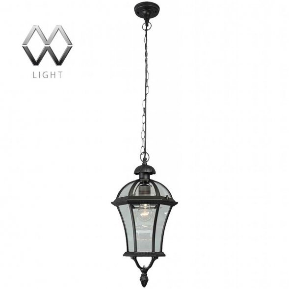 Подвес уличный MW-Light Сандра, 1 плафон, черный, прозрачный (811010301)
