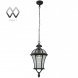 Подвес уличный MW-Light Сандра, 1 плафон, черный, прозрачный (811010301)