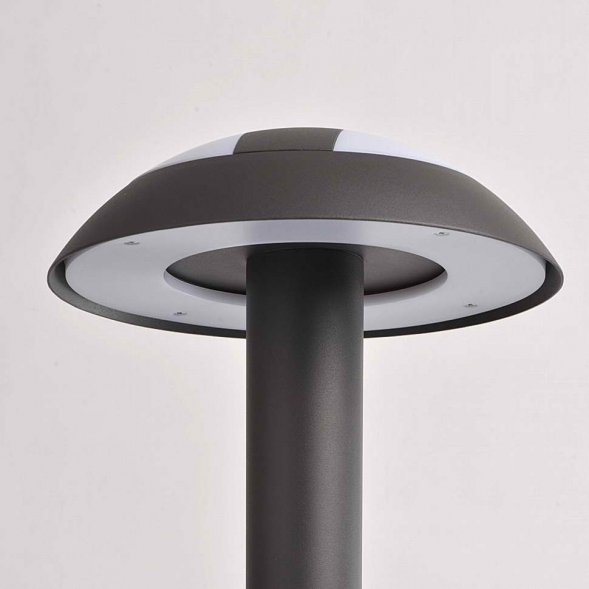 Столб уличный светодиодный MW-Light Меркурий, 1 плафон, серый с белым (807042301)