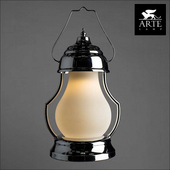Настольная лампа Arte Lamp Lumino, хром, белый (A1502LT-1CC)