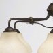 Люстра подвесная MW-Light Тетро, 5 плафонов, коричневый с бронзой, белый с бежевым (673012105)
