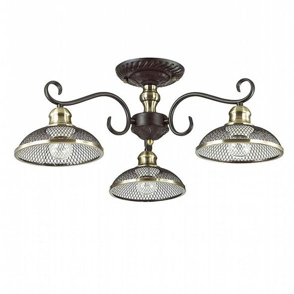 Люстра потолочная Lumion Zerome, 3 плафона, коричневый с бронзой (3472/3C)