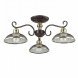 Люстра потолочная Lumion Zerome, 3 плафона, коричневый с бронзой (3472/3C)