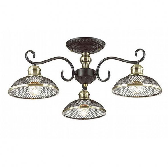 Люстра потолочная Lumion Zerome, 3 плафона, коричневый с бронзой (3472/3C)