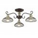 Люстра потолочная Lumion Zerome, 3 плафона, коричневый с бронзой (3472/3C)