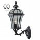 Бра уличное MW-Light Сандра, 1 плафон, черный, прозрачный, вверх (811020101)