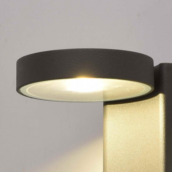 Светильник настенный с датчиком движения MW-Light Меркурий, 1 плафон, серый с прозрачным (807022001)
