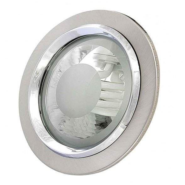 Светильник встраиваемый Lightstar Pento, 2 лампы, круглый, никель (213115)