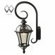 Бра уличное MW-Light Сандра, 1 плафон, черный, прозрачный, вниз (811020401)
