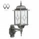Бра уличное MW-Light Бургос, 1 плафон, чёрный с серебром, прозрачный, вверх (813020101)