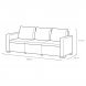 Комплект мебели California 3 Seater Set, капучино