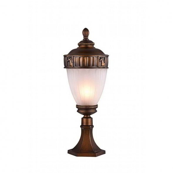 Столб уличный Favourite Misslamp, 1 плафон, коричневый, белый (1335-1T)