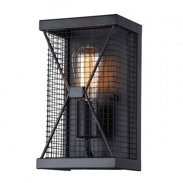 Светильник настенный Favourite Mesh, 1 плафон, черный (1784-1W)
