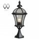 Столб уличный MW-Light Сандра, 1 плафон, черный, прозрачный (811040201)