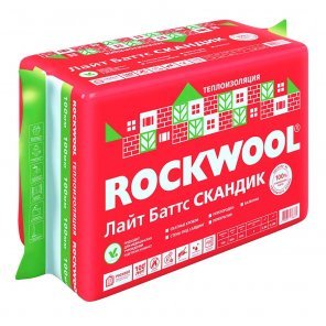 Утеплитель Rockwool лайт баттс скандик (плотность 32 кг/м³)