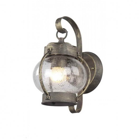 Бра уличное Favourite Faro, 1 плафон, коричневый, прозрачный (1498-1W)
