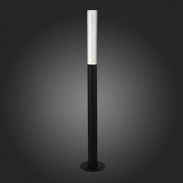 Столб уличный светодиодный ST Luce, 1 плафон, черный, прозрачный (SL102.415.01)