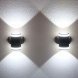 Бра уличное светодиодное Citilux, 2 плафона, черный с белым и прозрачным (CLU0004D)