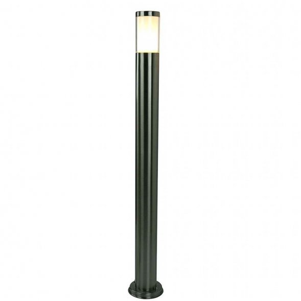 Столб уличный Arte Lamp Paletto, 1 плафон, никель с белым (A8262PA-1SS)