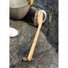 RENTO Натуральная щетка для мытья, с ручкой, бамбук, 41 см