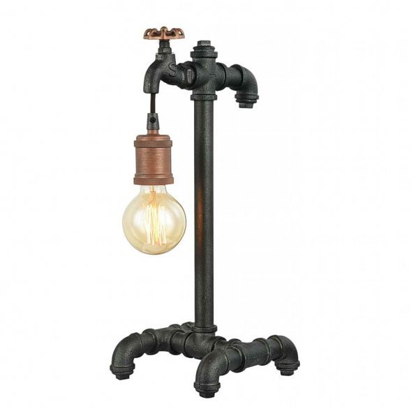 Настольная лампа Favourite Faucet, 1 лампа, черный с бронзой (1581-1T)