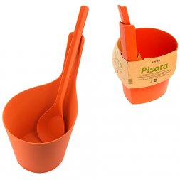 RENTO Комплект для сауны PISARA, красный