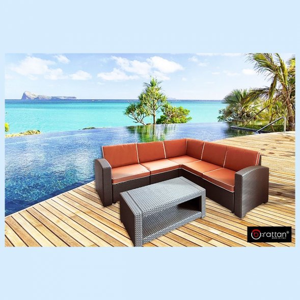 Комплект мебели Rattan Premium Corner, венге