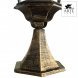 Столб уличный Arte Lamp Genova, 1 плафон, черный с золотом, прозрачный (A1204FN-1BN)