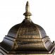 Столб уличный Arte Lamp Genova, 1 плафон, черный с золотом, прозрачный (A1204FN-1BN)