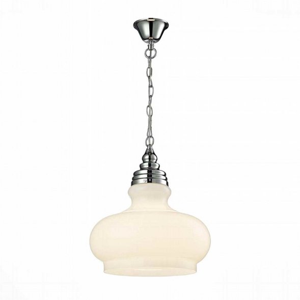 Подвес ST Luce, 1 плафон, хром, белый (SL340.503.01)