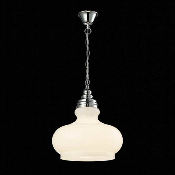 Подвес ST Luce, 1 плафон, хром, белый (SL340.503.01)
