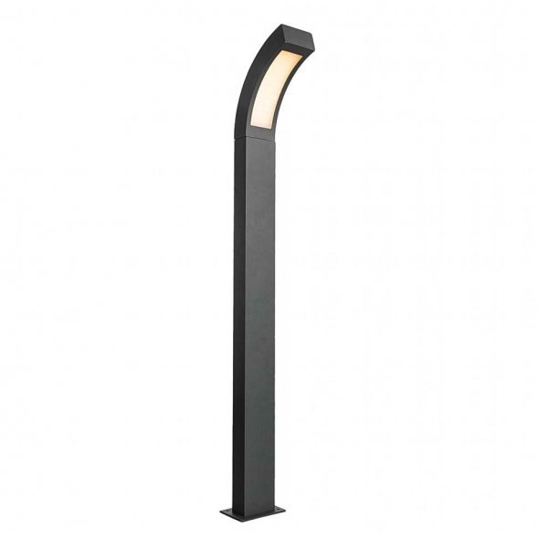 Столб уличный светодиодный Arte Lamp Inchino, 1 плафон, серый с белым (A8101PA-1GY)