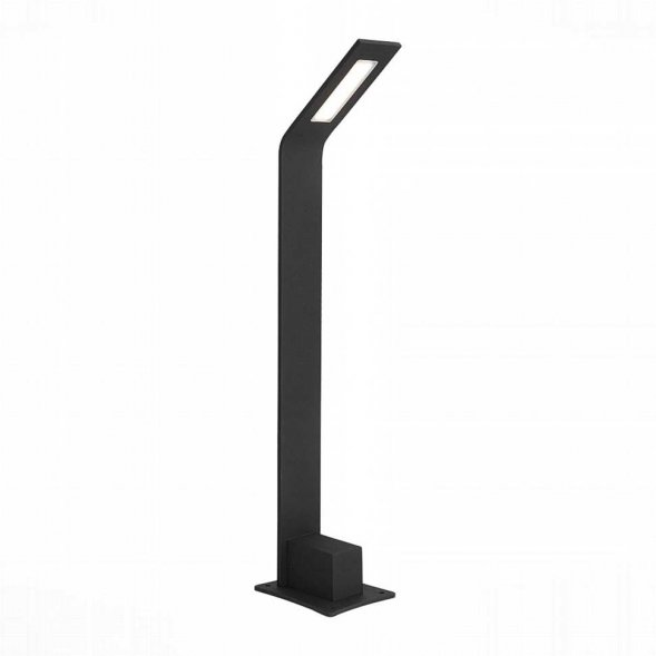 Столб уличный светодиодный ST Luce Ansa, 1 плафон, черный с белым (SL094.405.01)